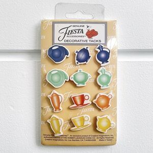 Genuine Fiesta Fiestaware Accessories Decorative Tacks New In Sealed Package